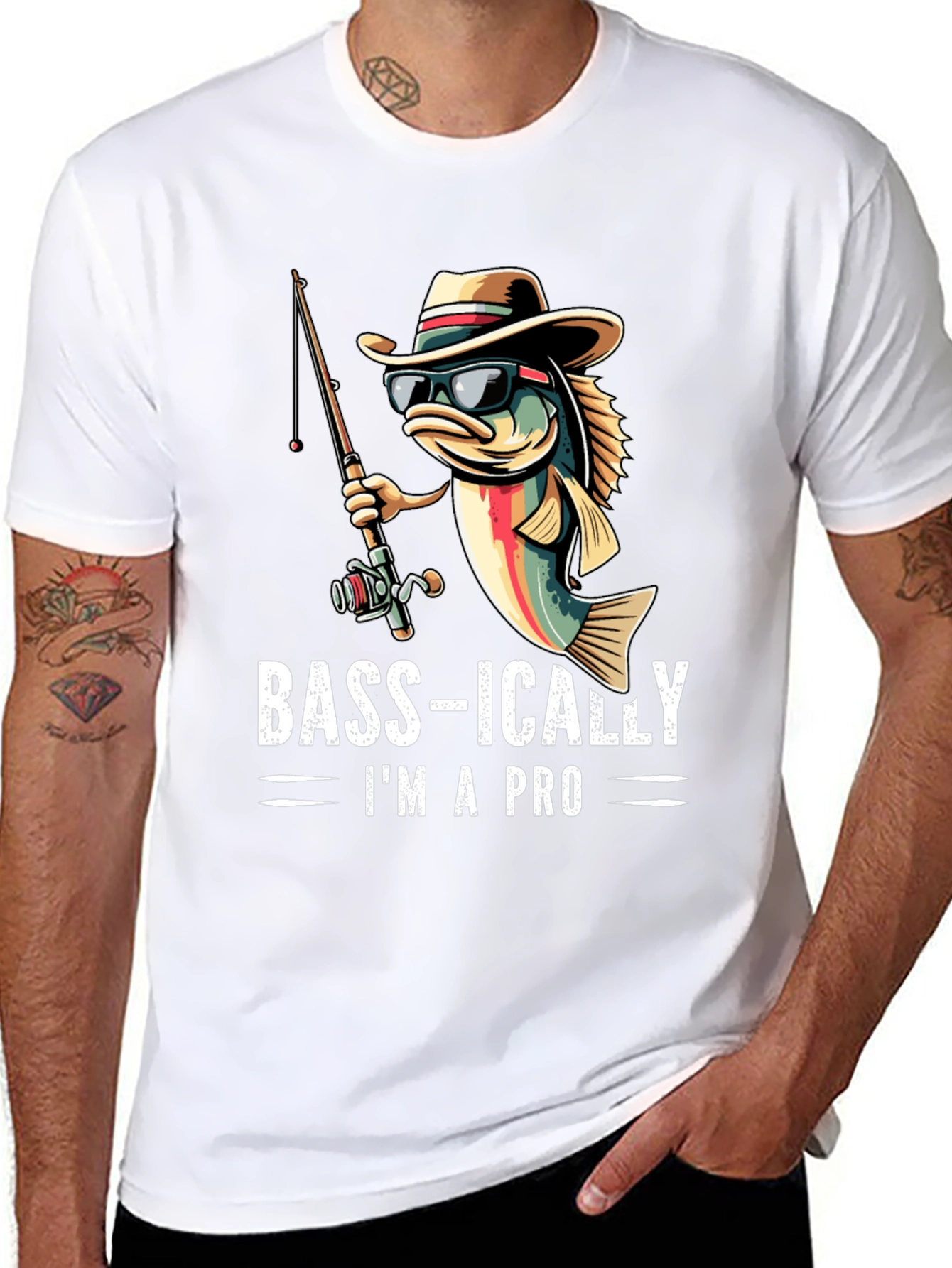 Bass-ically Im A Pro Fishing T-Shirt
