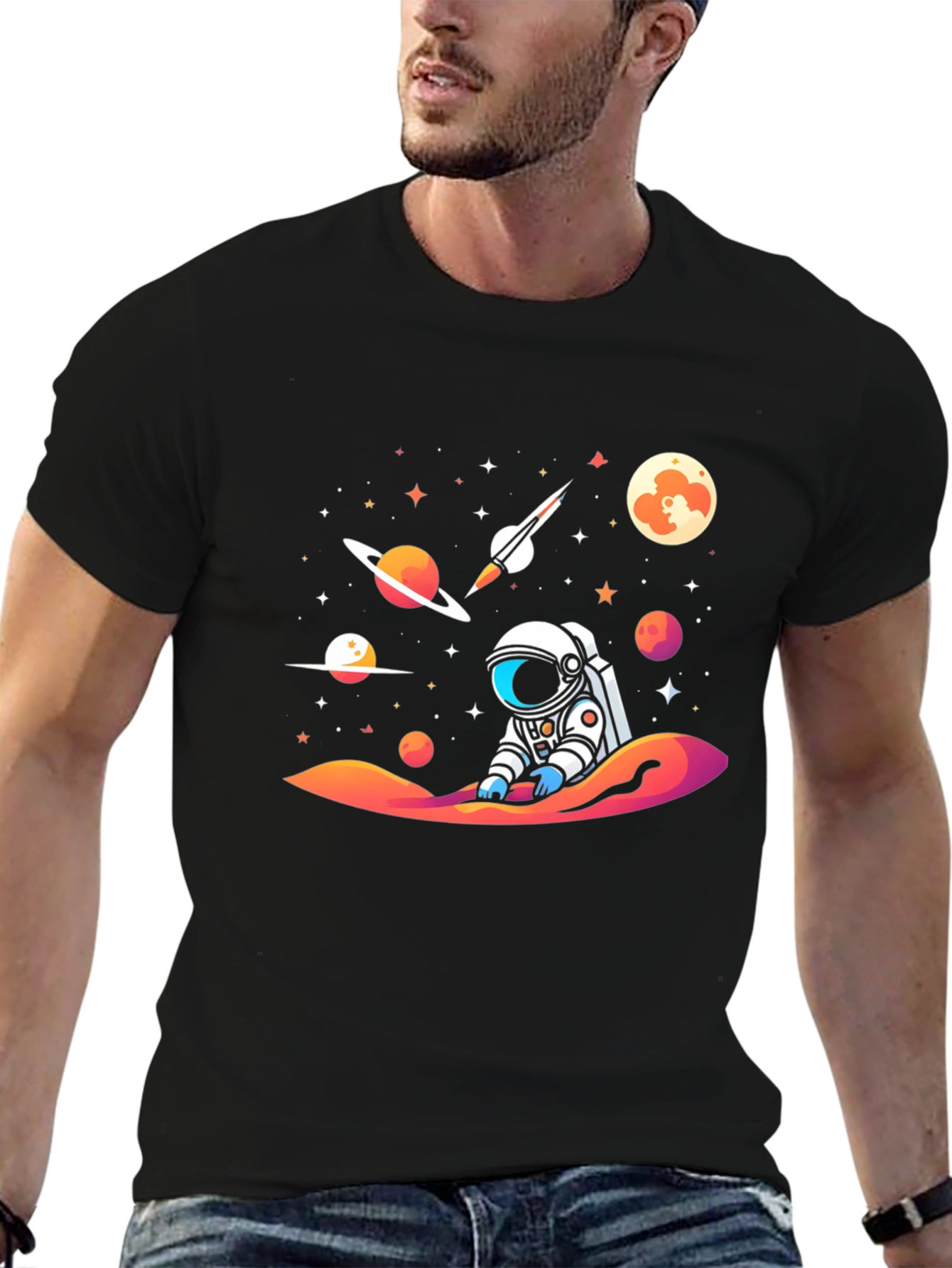 Cosmic Astronaut T-Shirt - Galaxy Space Adventure Tee