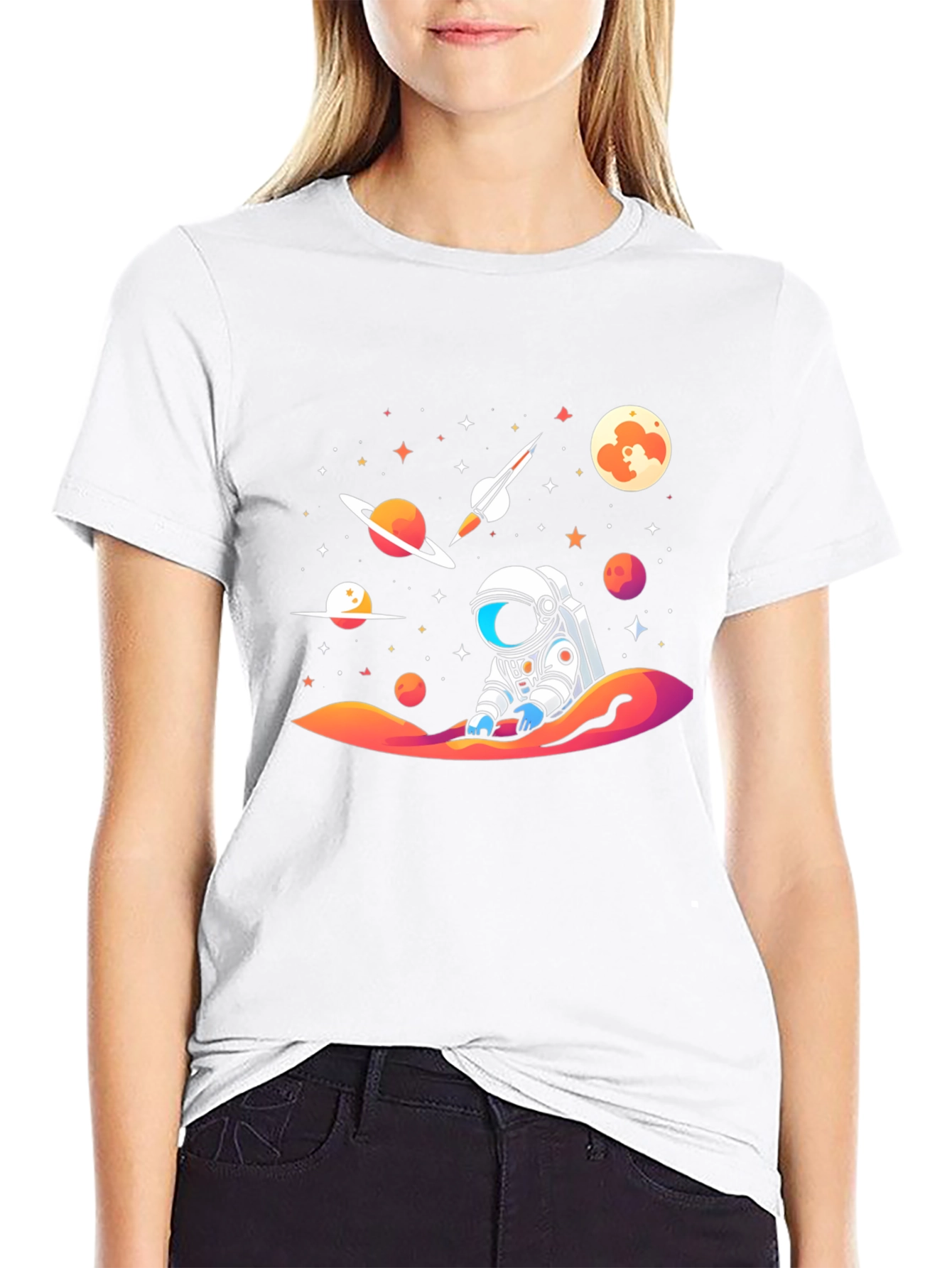 Cosmic Astronaut T-Shirt - Galaxy Space Adventure Tee