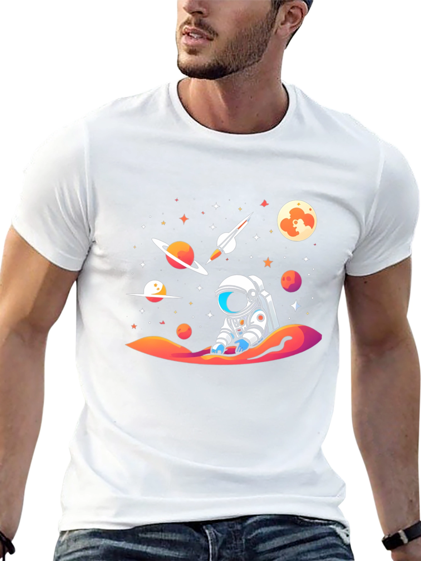 Cosmic Astronaut T-Shirt - Galaxy Space Adventure Tee