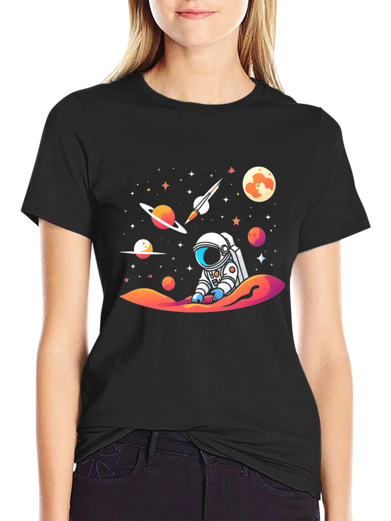 Cosmic Astronaut T-Shirt - Galaxy Space Adventure Tee
