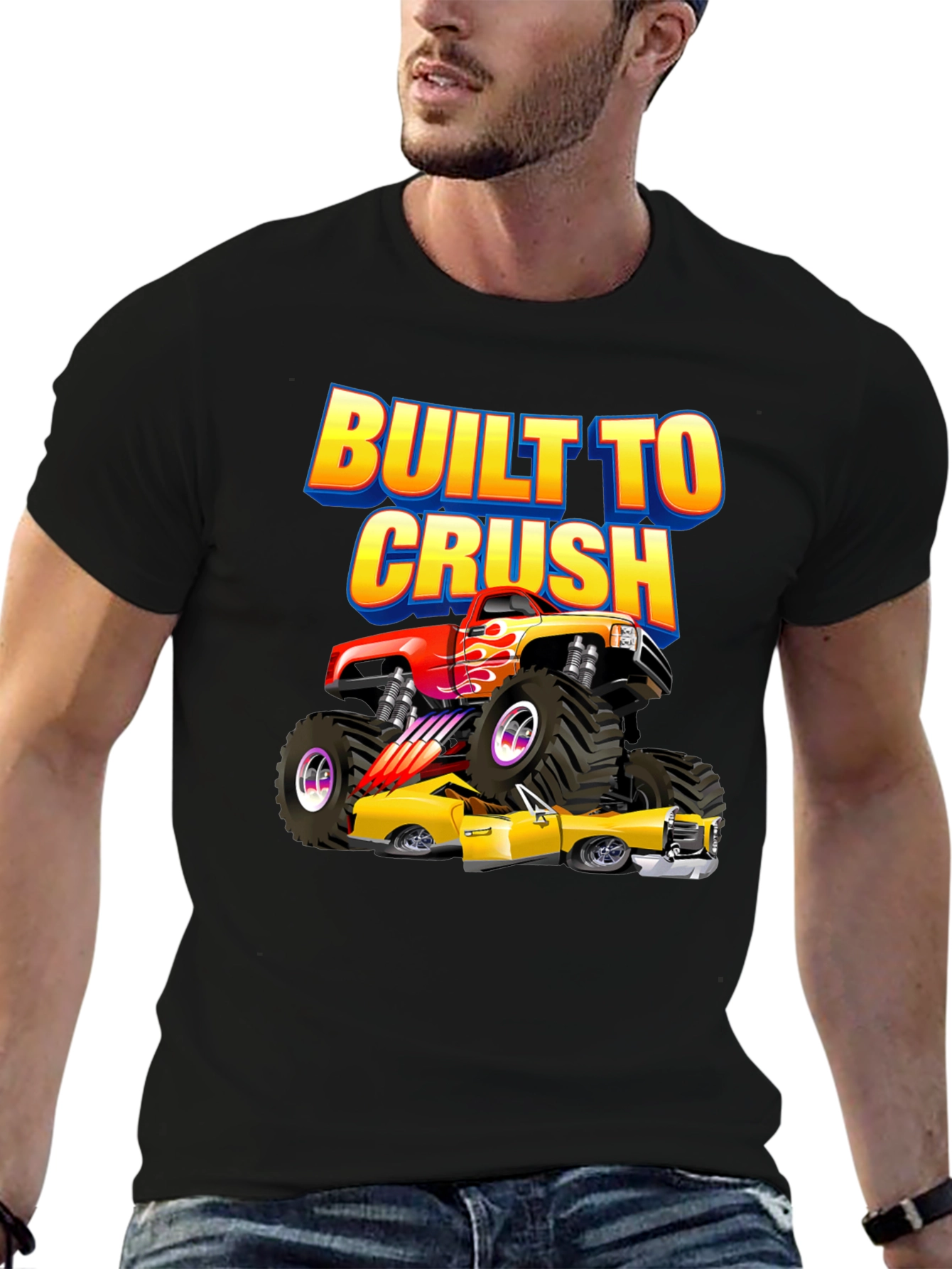 Built to Crush Monster Truck Graphic Tee