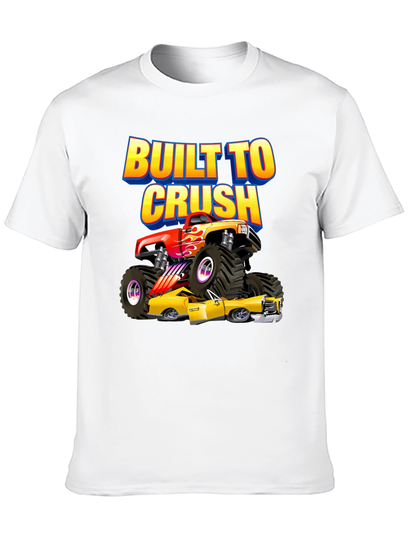 Built to Crush Monster Truck Graphic Tee