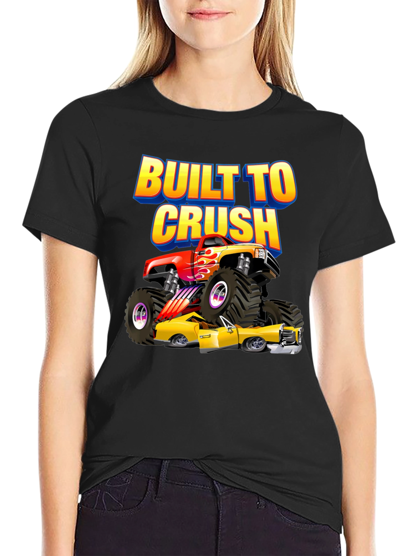 Built to Crush Monster Truck Graphic Tee