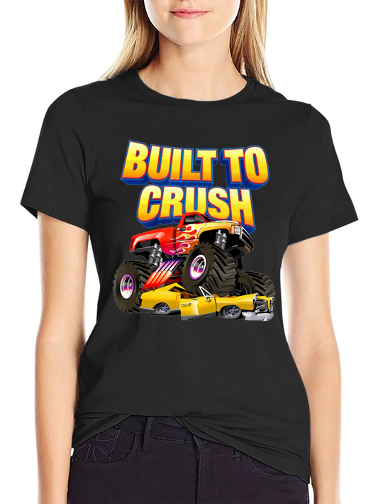 Built to Crush Monster Truck Graphic Tee