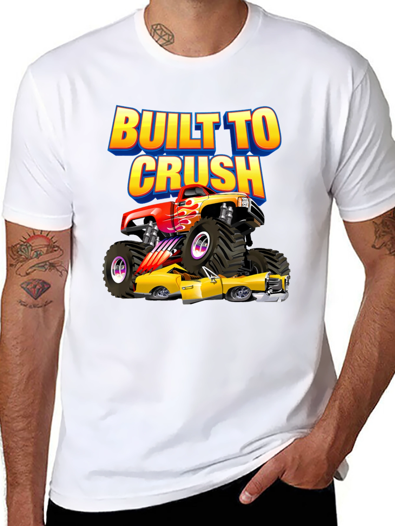 Built to Crush Monster Truck Graphic Tee