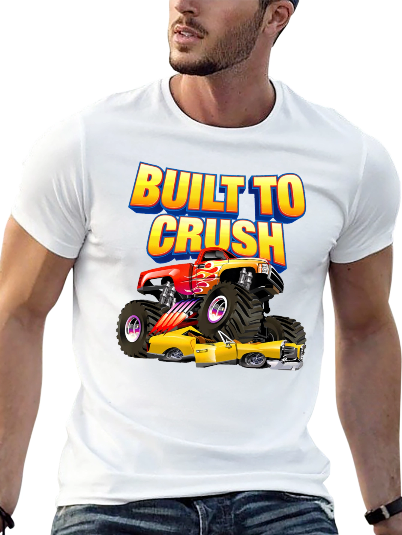 Built to Crush Monster Truck Graphic Tee