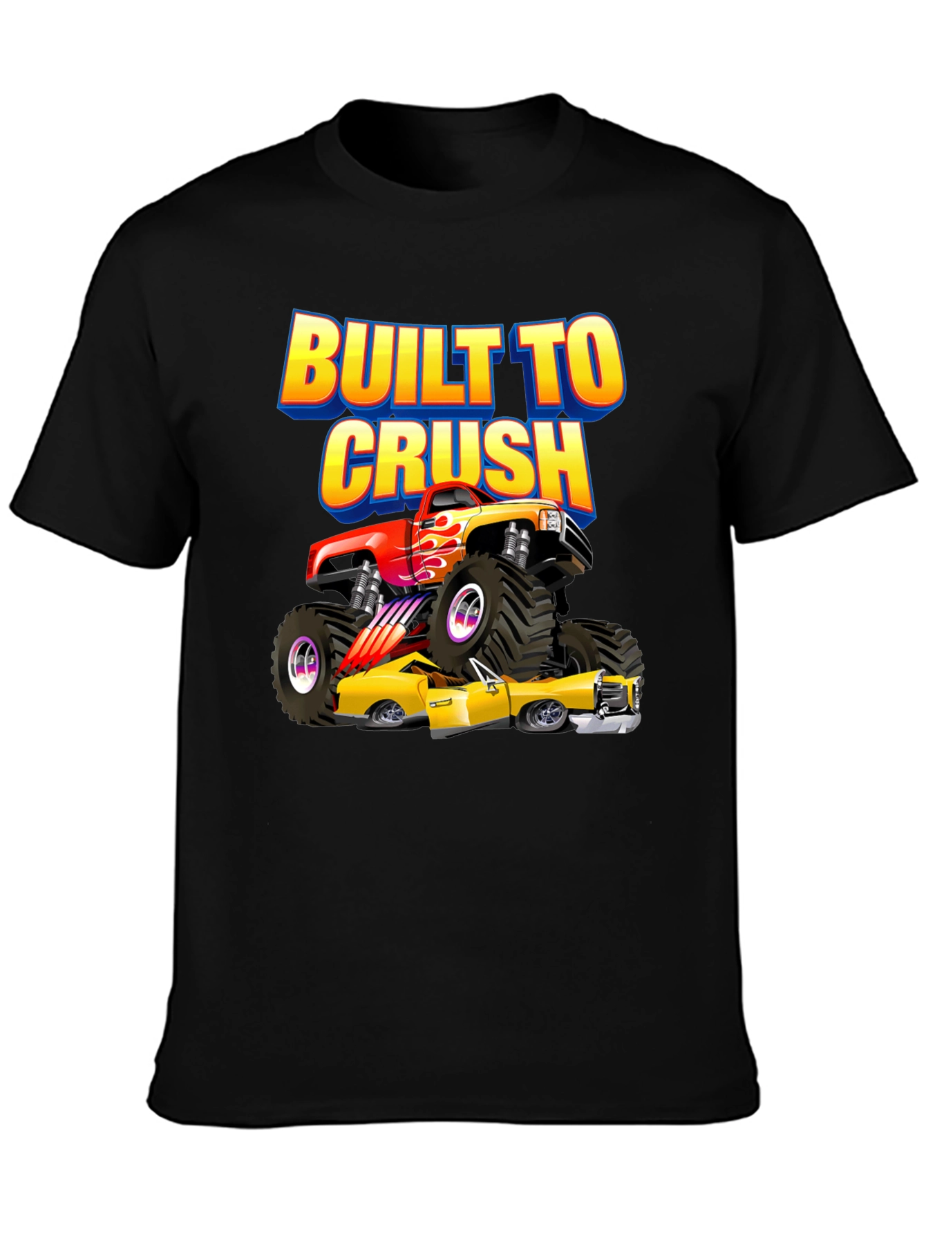 Built to Crush Monster Truck Graphic Tee
