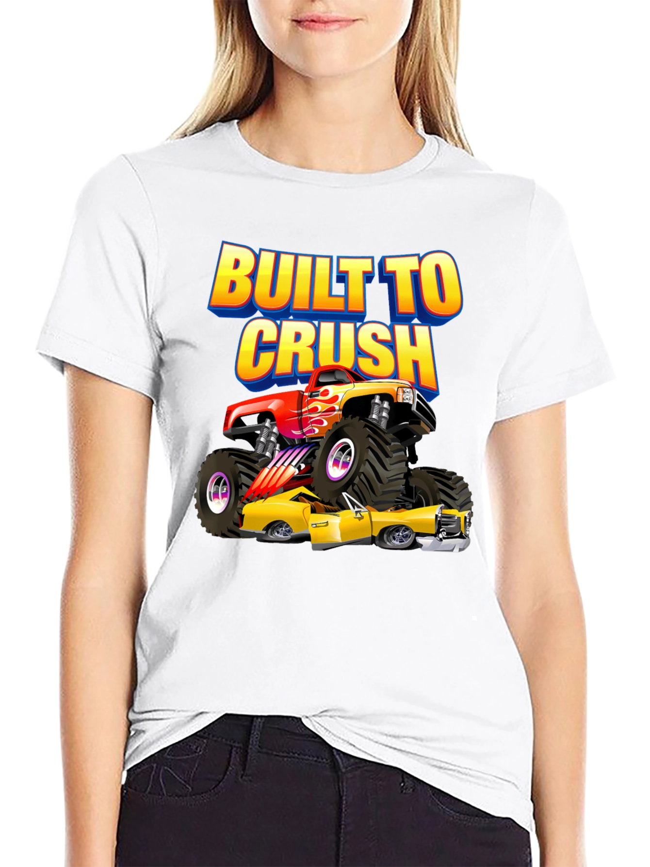 Built to Crush Monster Truck Graphic Tee