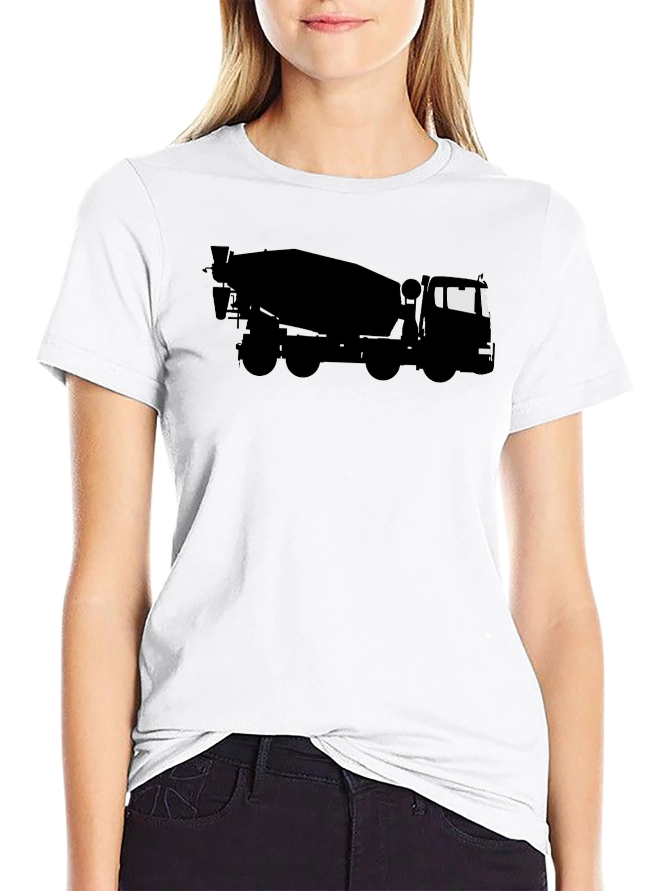 Concrete Truck Graphic Tee - Black T-Shirt
