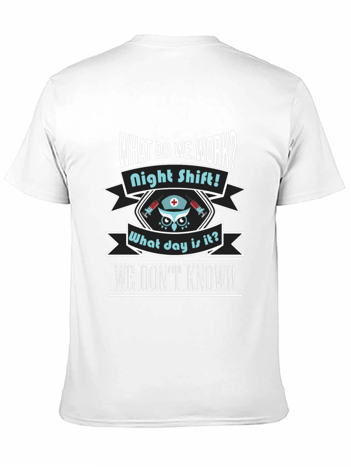 Night Shift Nurse Owl T-Shirt