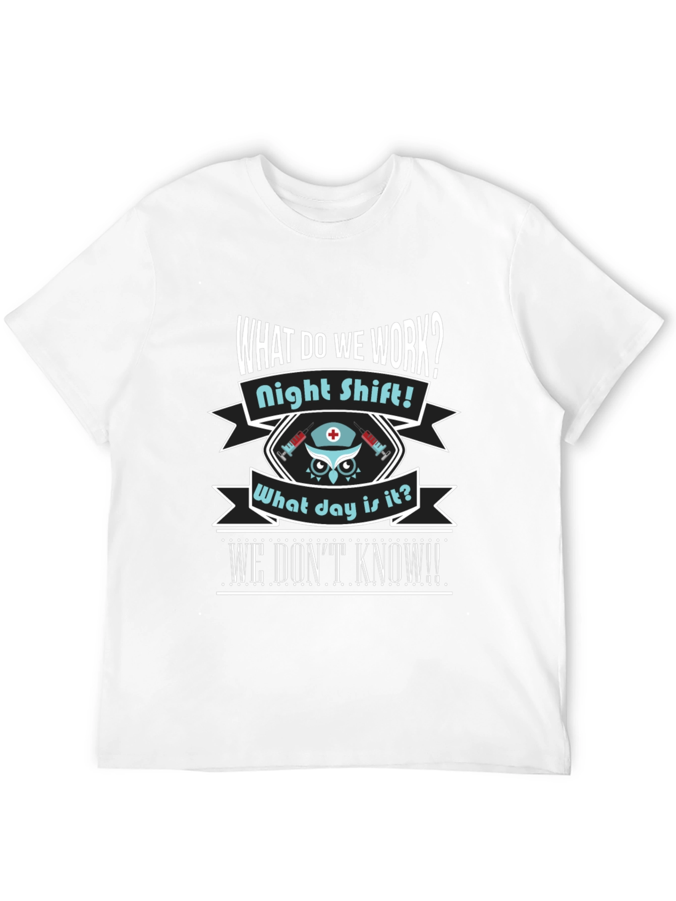 Night Shift Nurse Owl T-Shirt