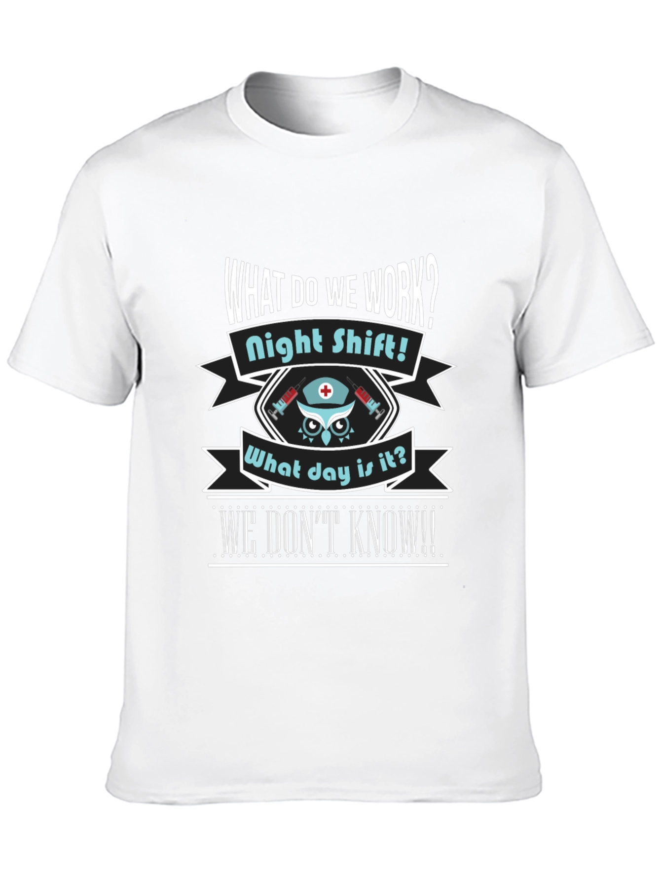 Night Shift Nurse Owl T-Shirt