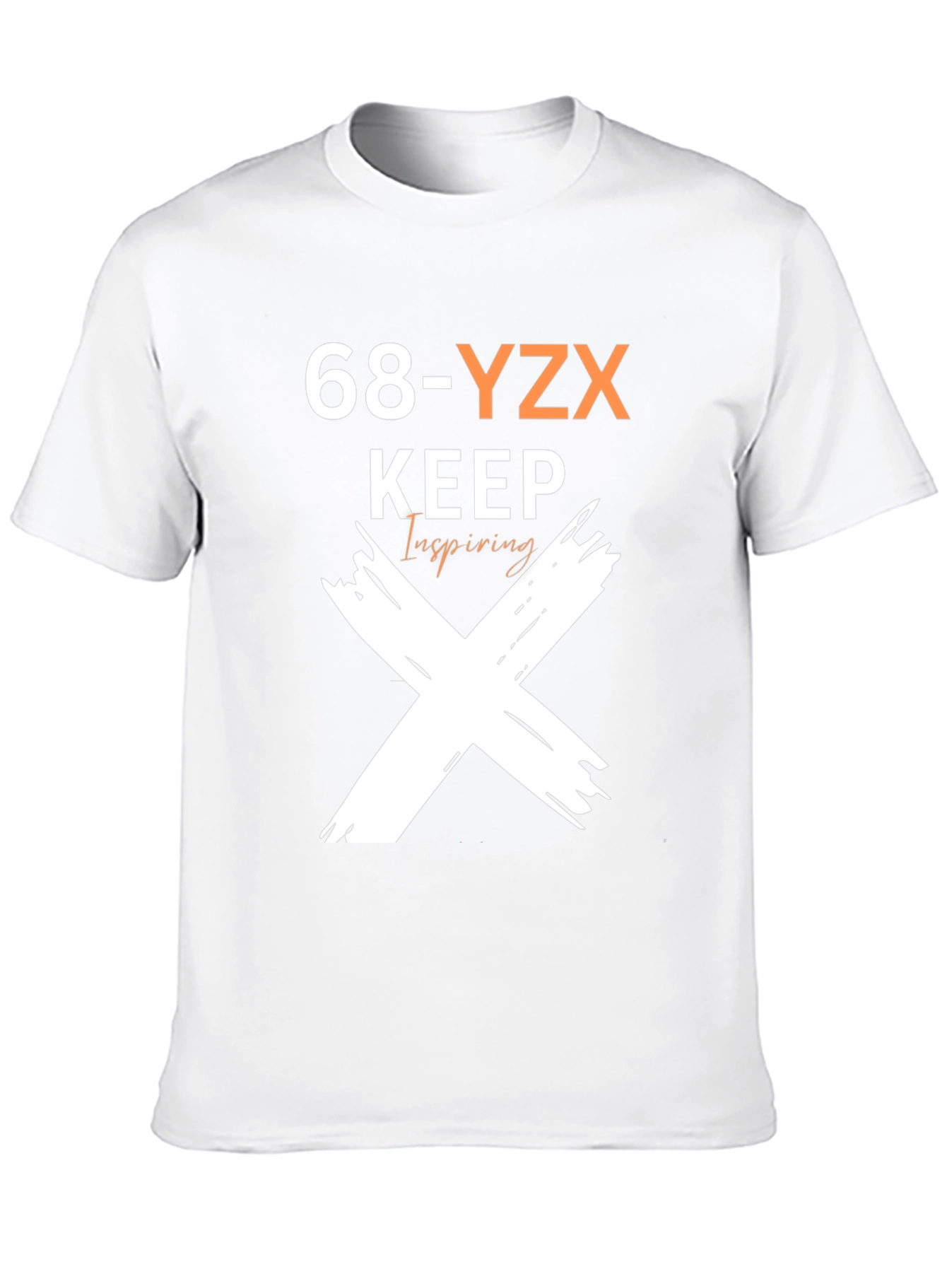 68-YZX Keep Inspiring Graphic Print Tee