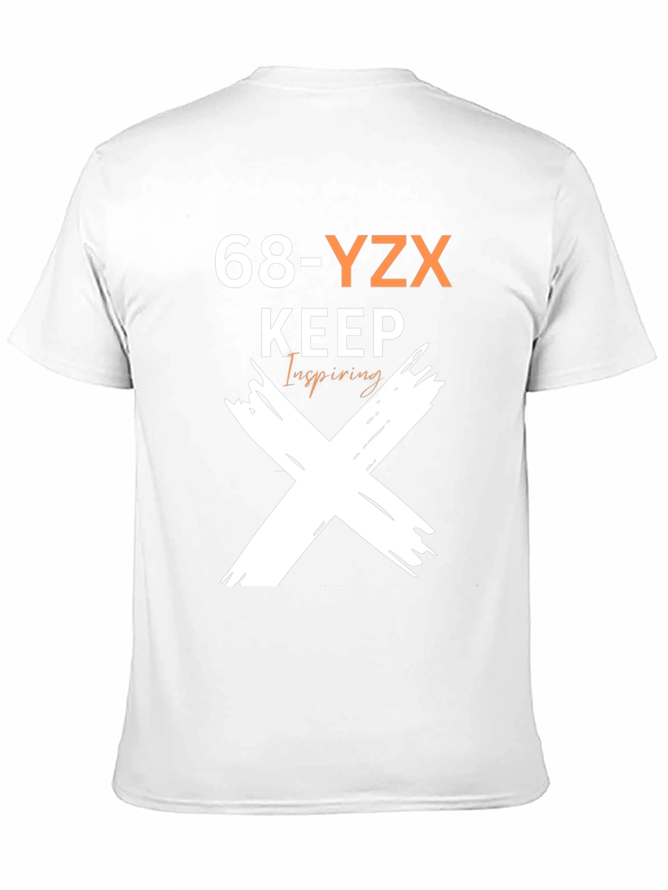 68-YZX Keep Inspiring Graphic Print Tee