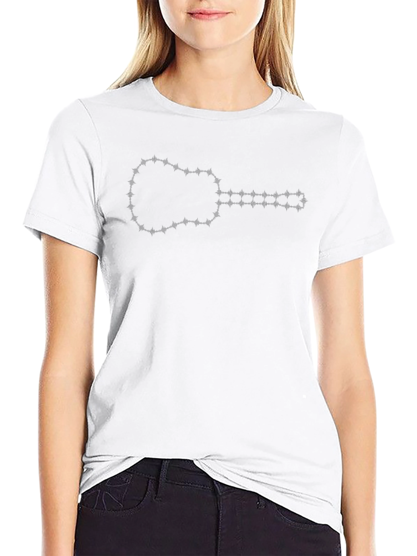 Barbed Wire Guitar Graphic T-Shirt