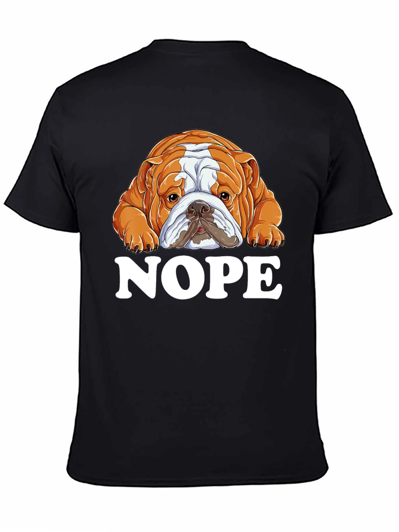 Nope Bulldog Graphic T-Shirt - Unisex