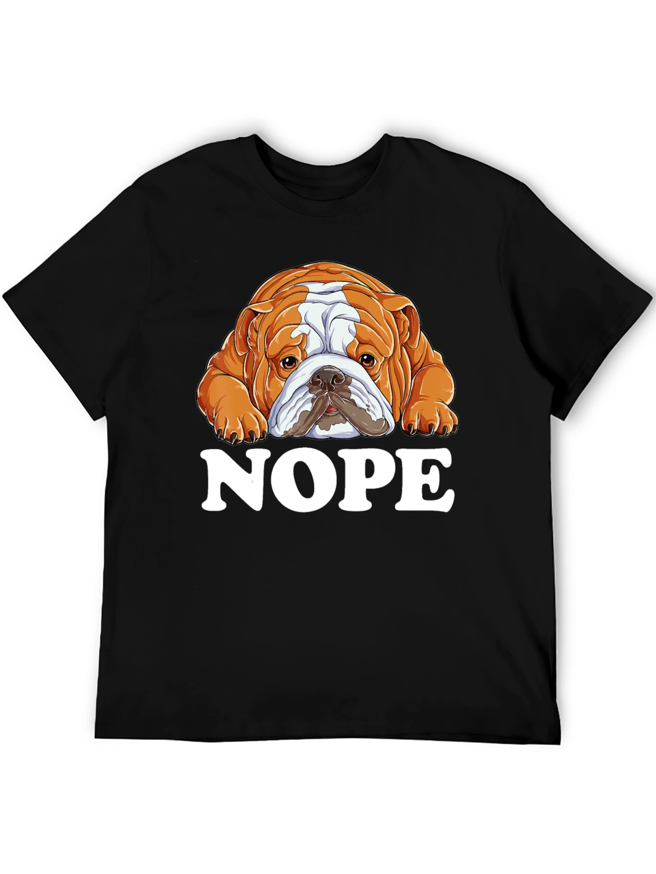 Nope Bulldog Graphic T-Shirt - Unisex