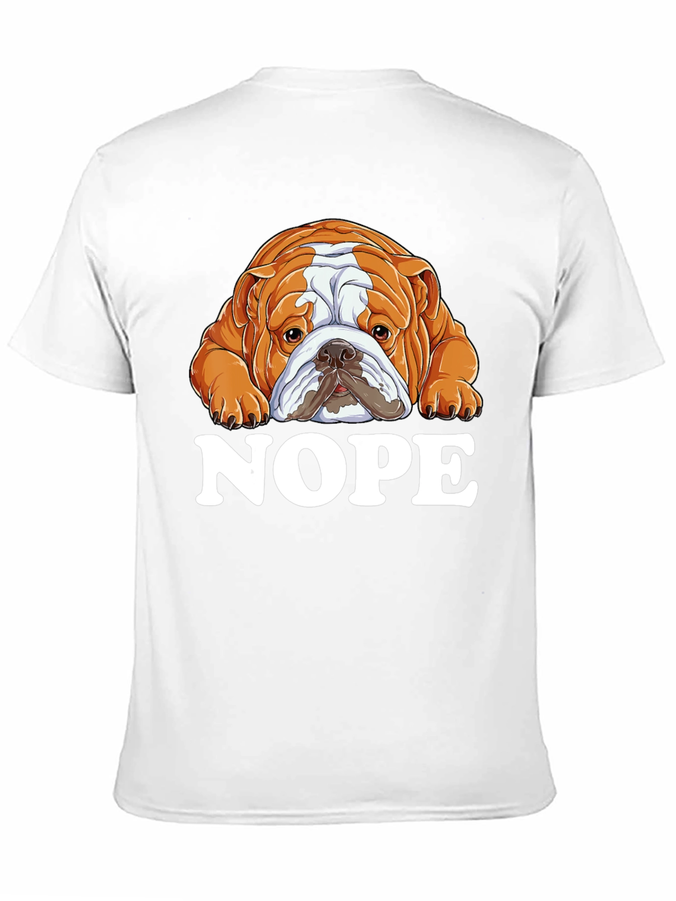 Nope Bulldog Graphic T-Shirt - Unisex