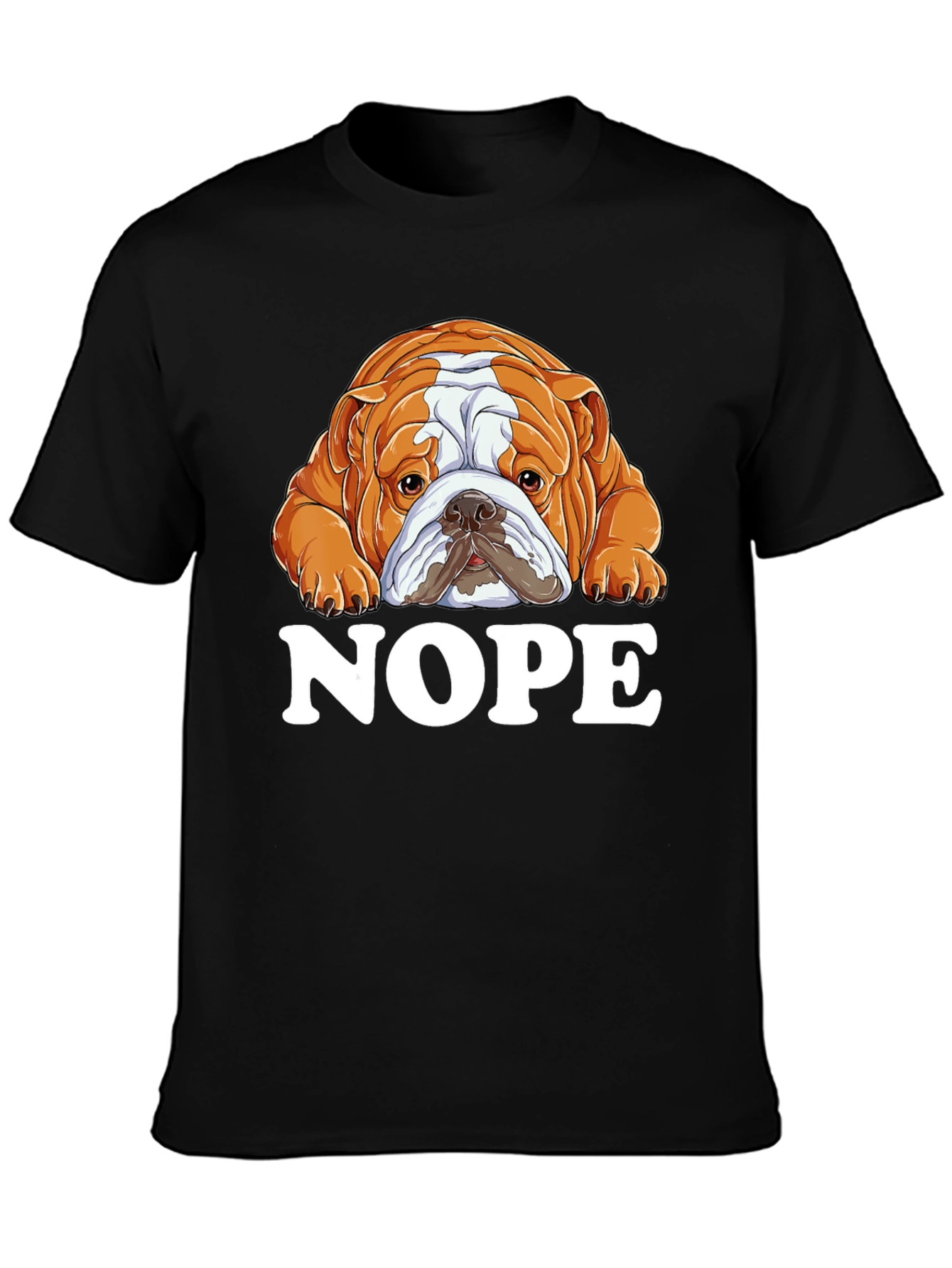 Nope Bulldog Graphic T-Shirt - Unisex