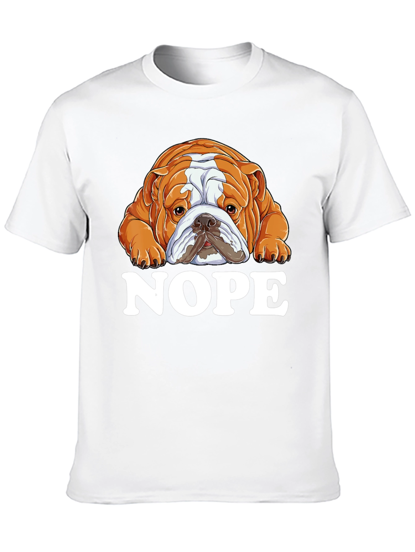 Nope Bulldog Graphic T-Shirt - Unisex