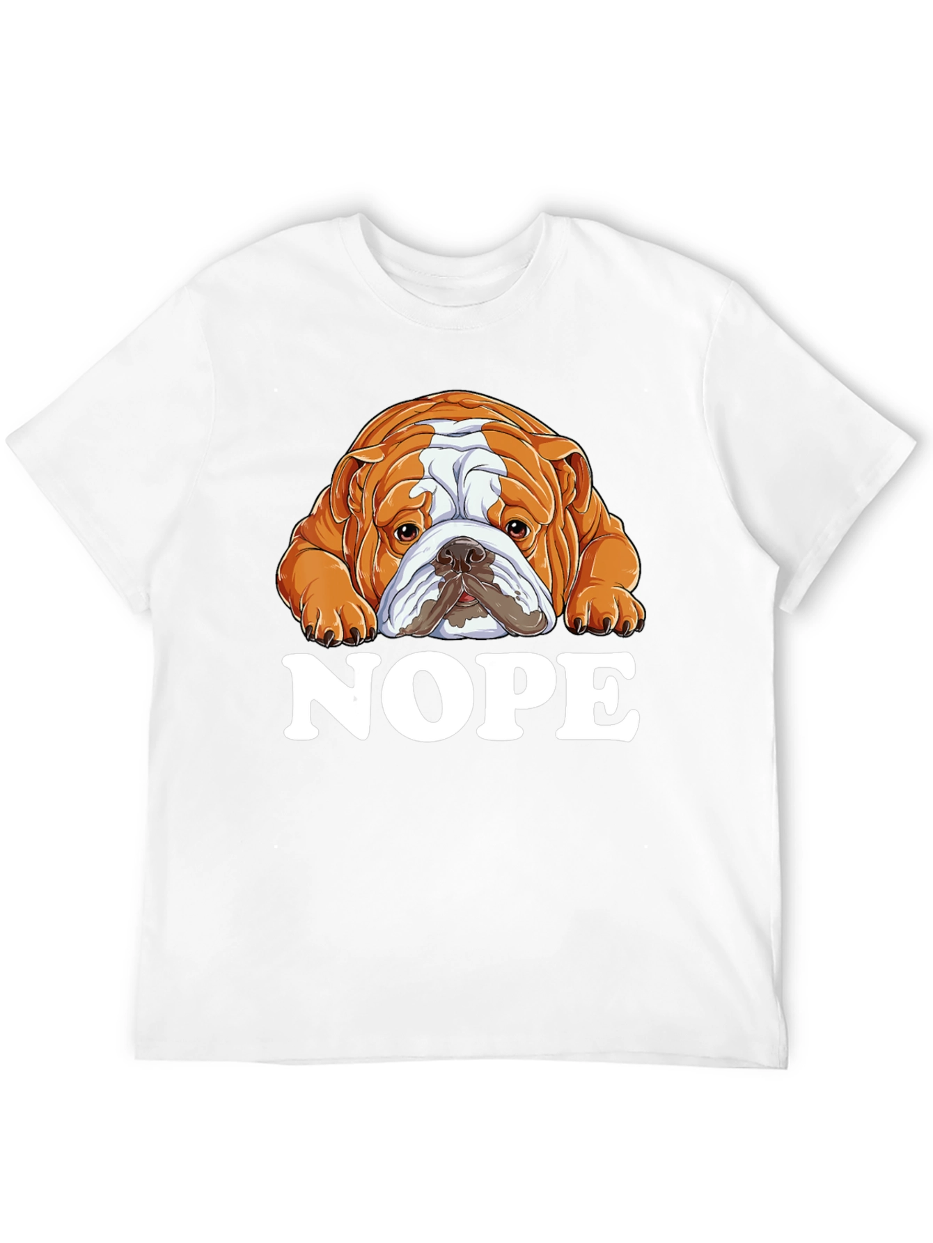 Nope Bulldog Graphic T-Shirt - Unisex