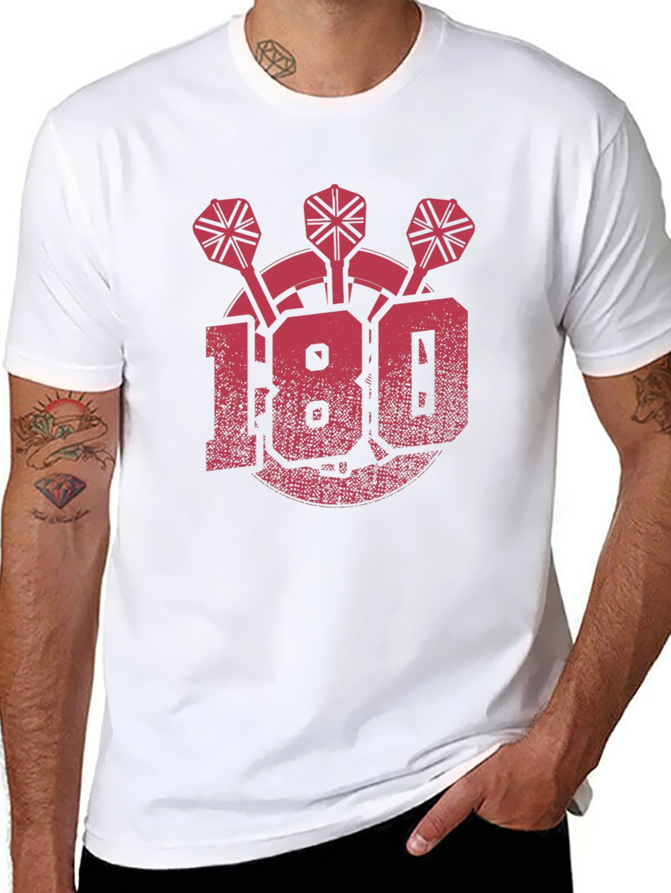 Darts 180 Graphic T-Shirt - Black