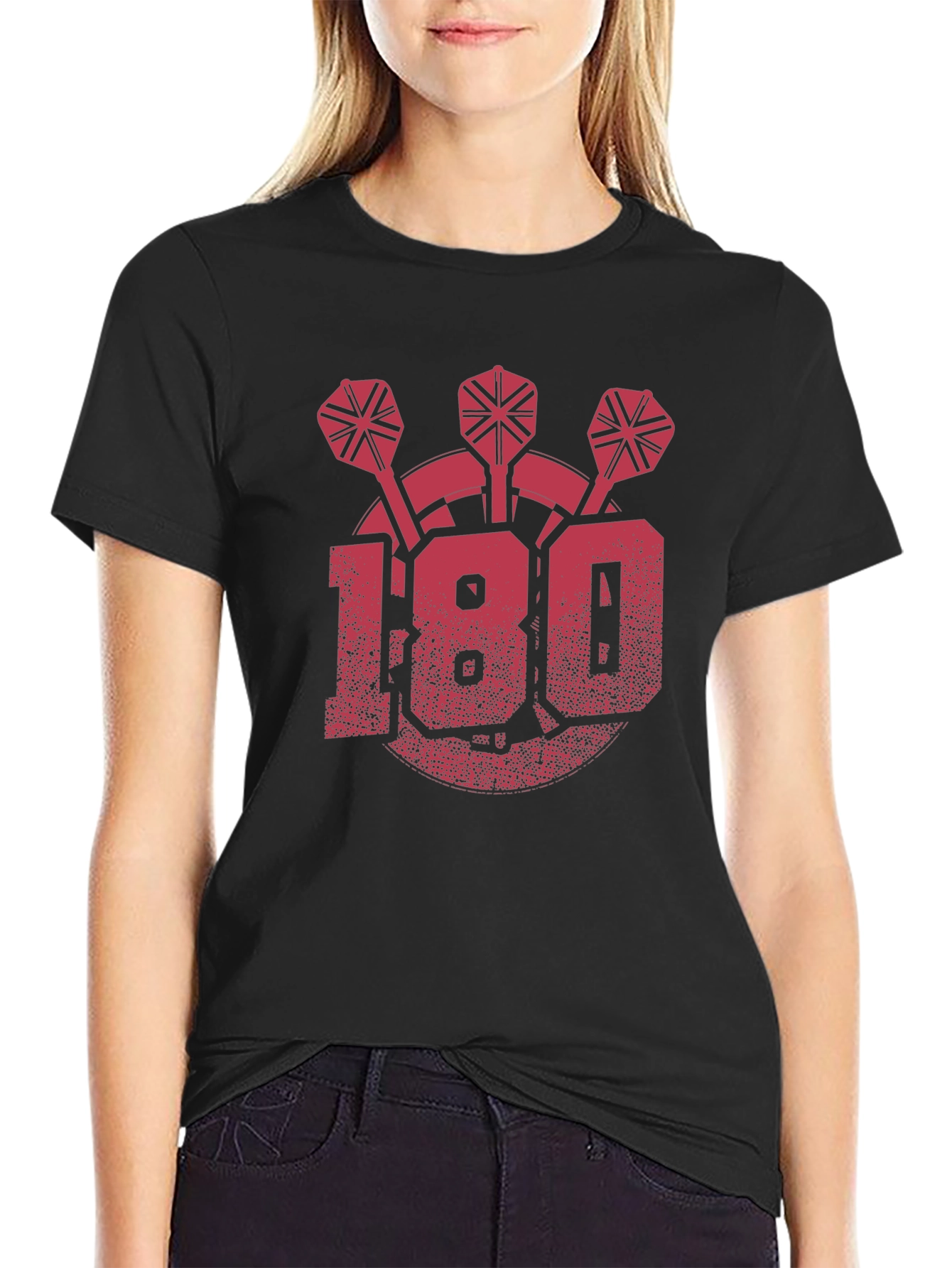 Darts 180 Graphic T-Shirt - Black