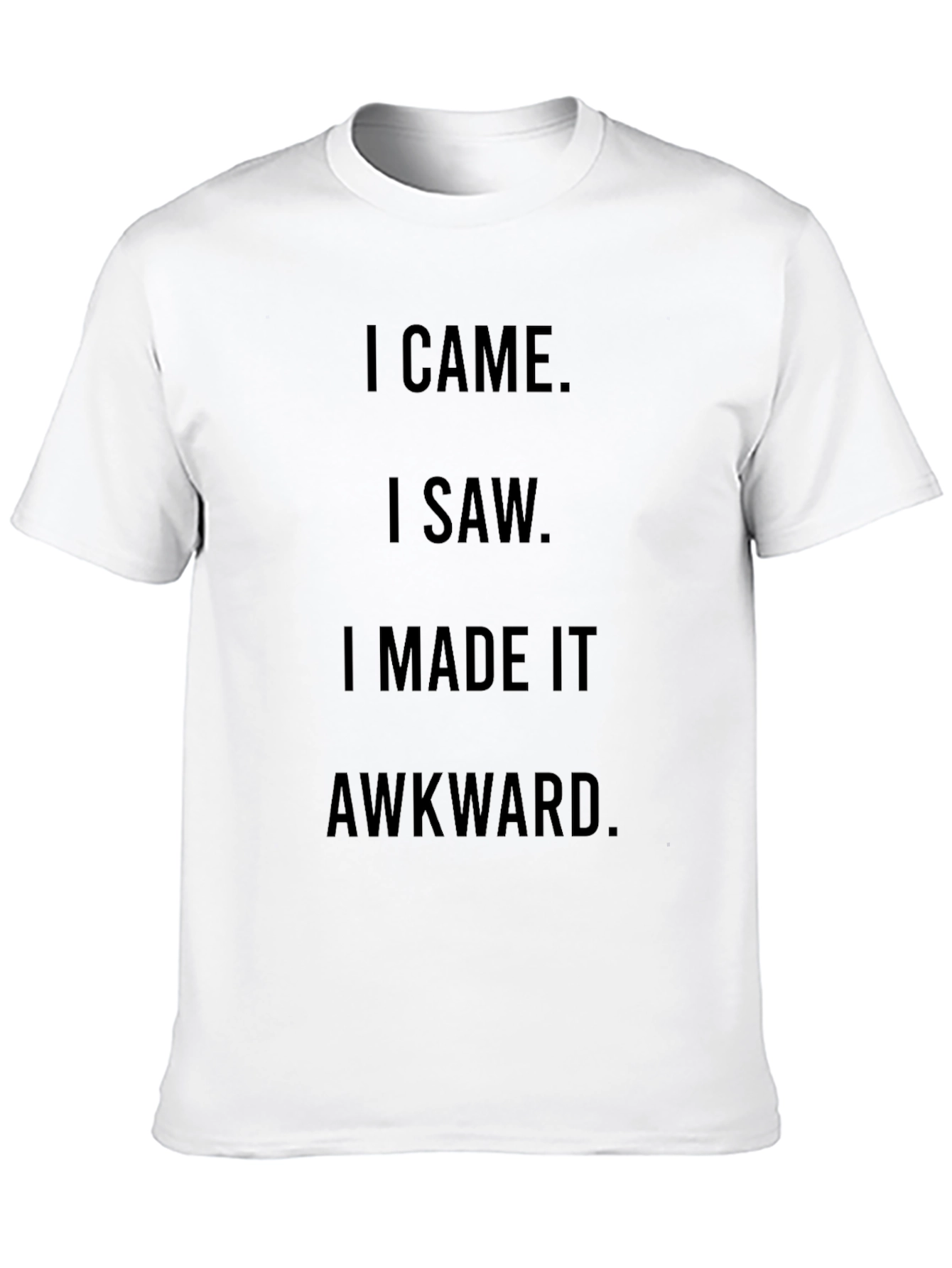 Awkward Humor Graphic Tee - Black