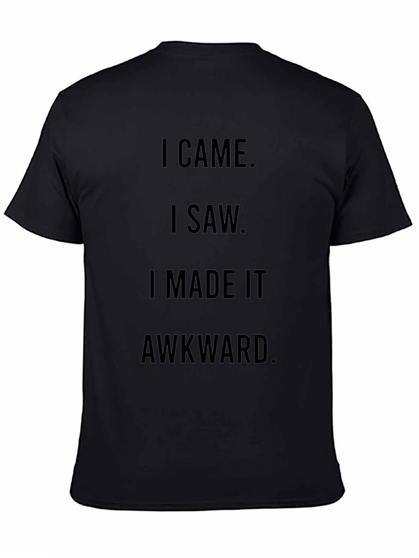 Awkward Humor Graphic Tee - Black