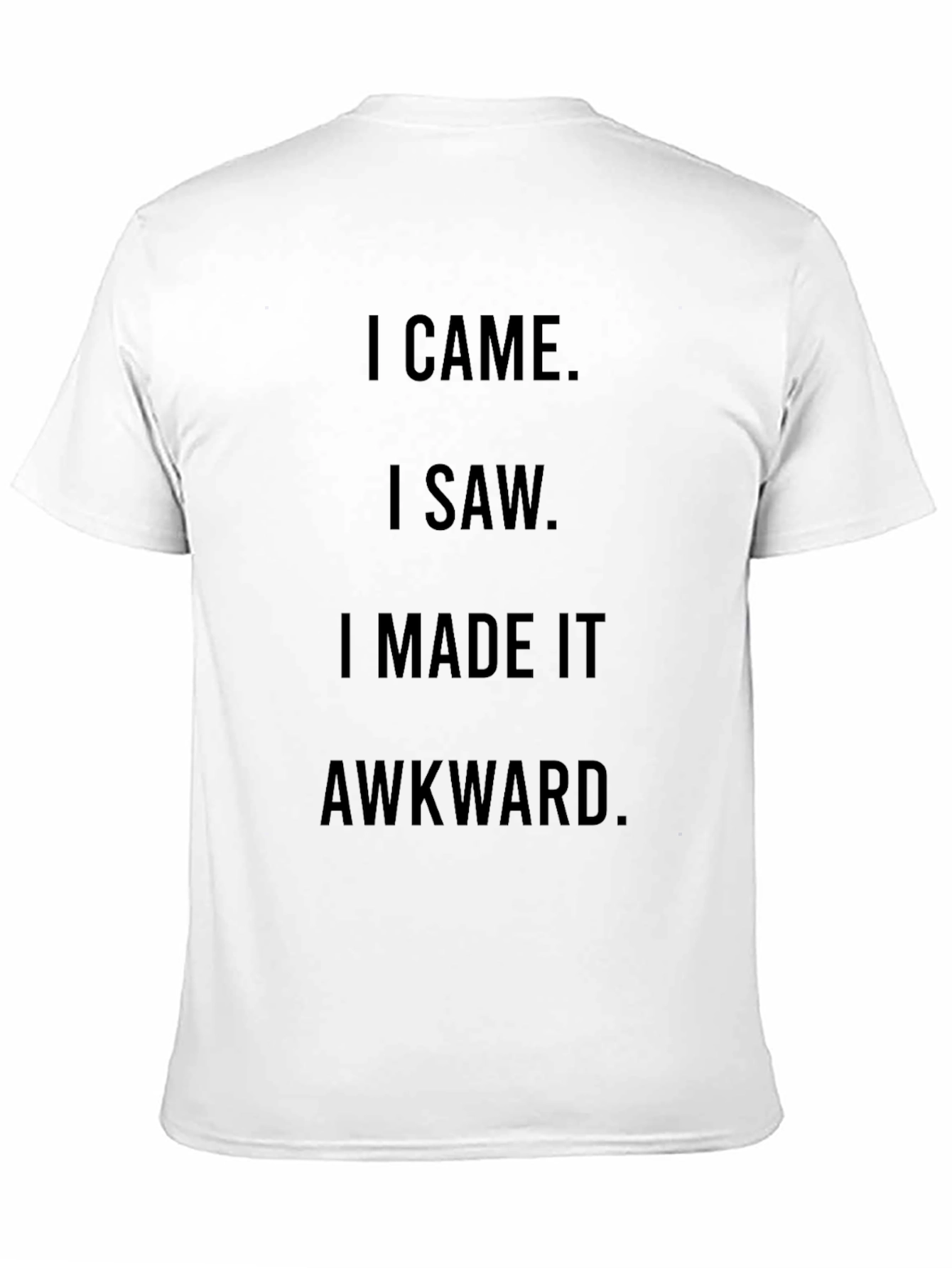 Awkward Humor Graphic Tee - Black