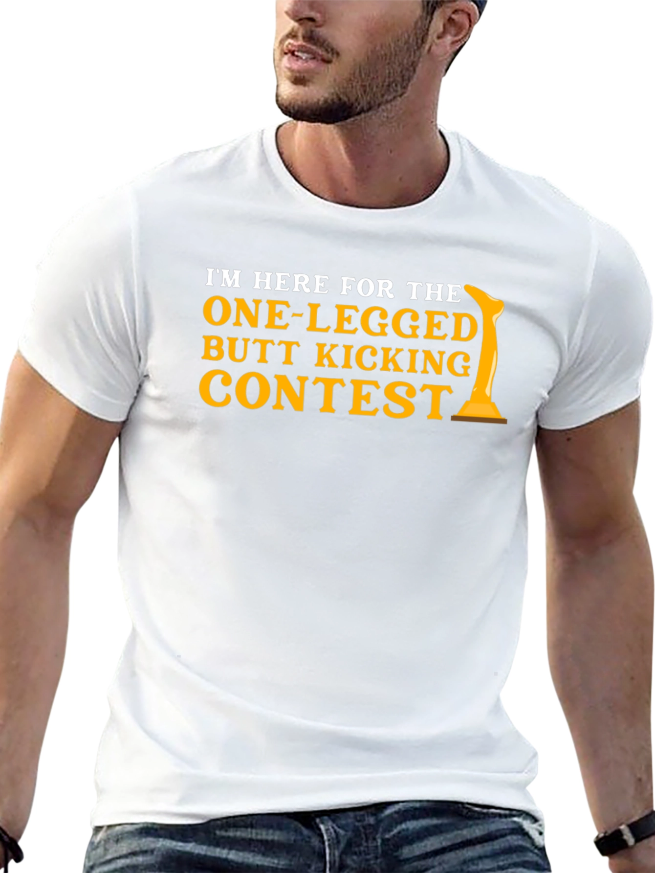 One-Legged Butt Kicking Contest T-Shirt
