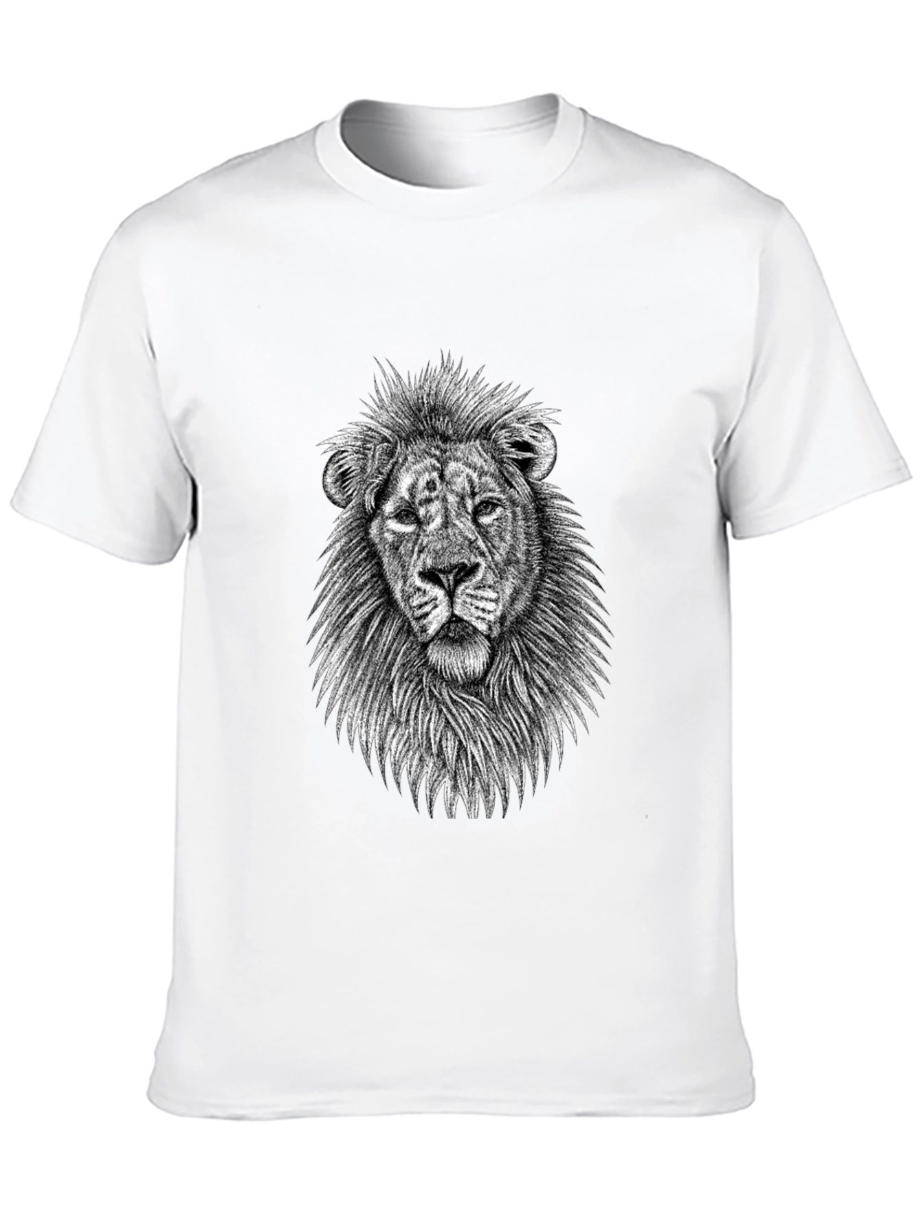 Lion Graphic Tee - Mens Black T-Shirt