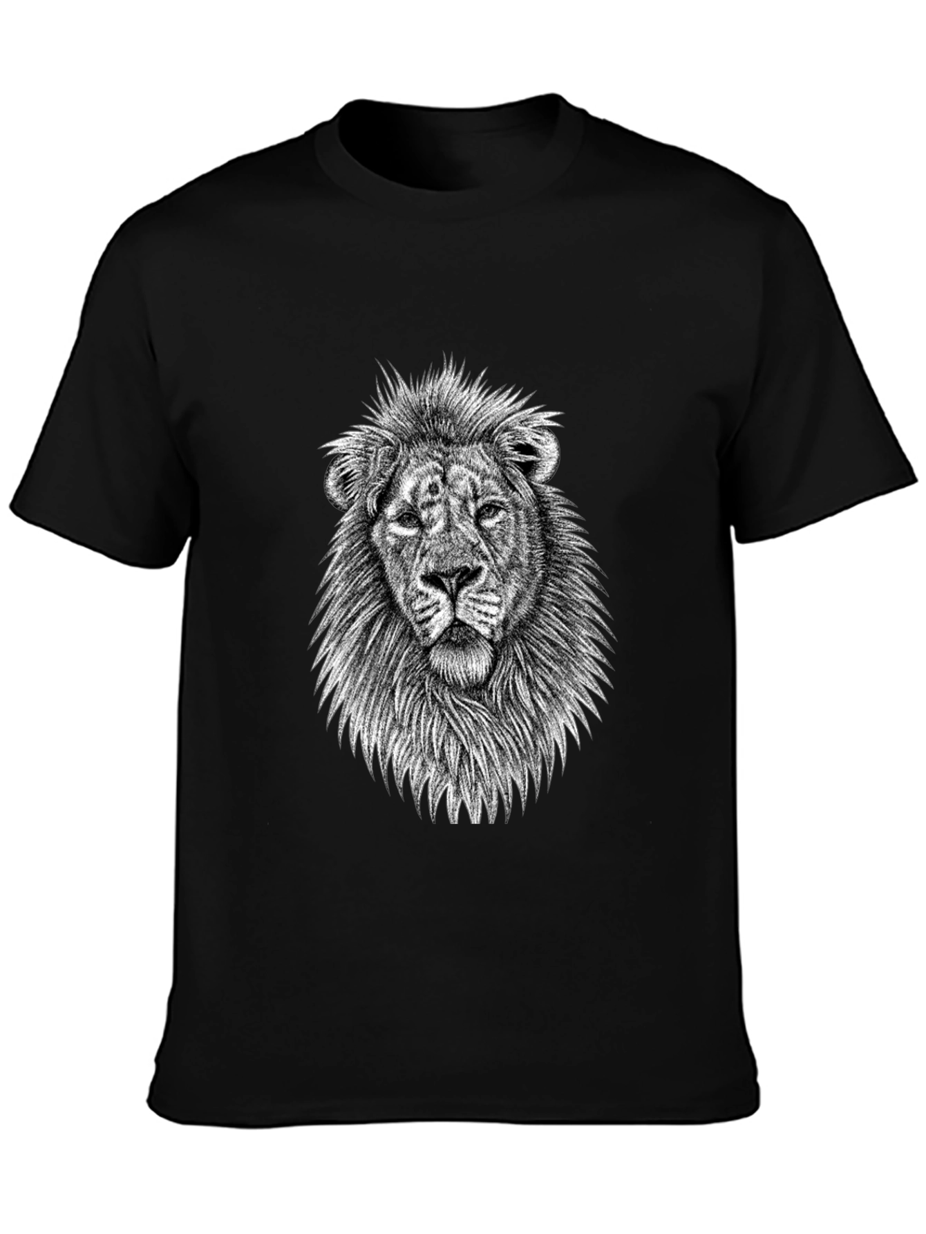 Lion Graphic Tee - Mens Black T-Shirt