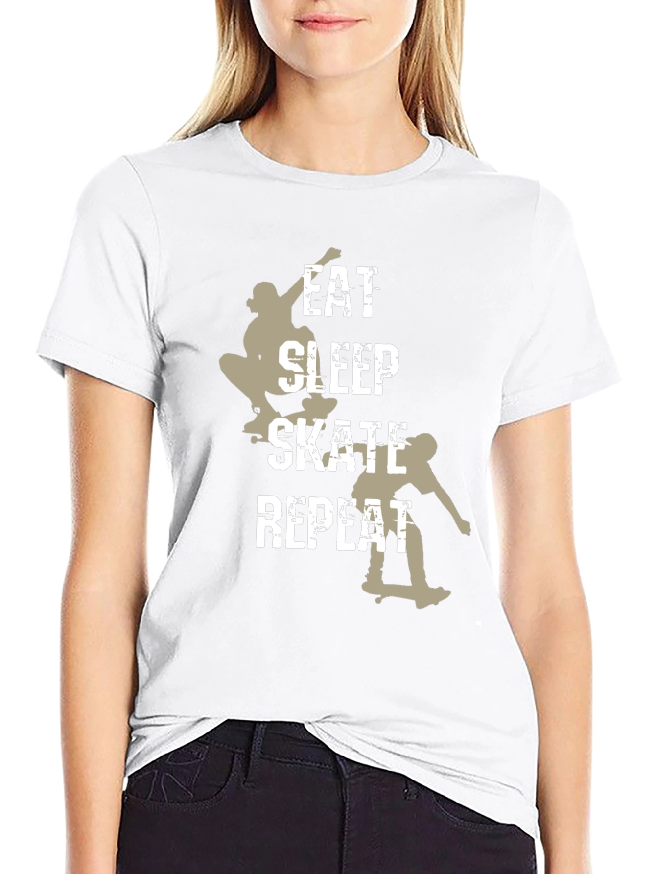 Eat Sleep Skate Repeat Graphic Tee
