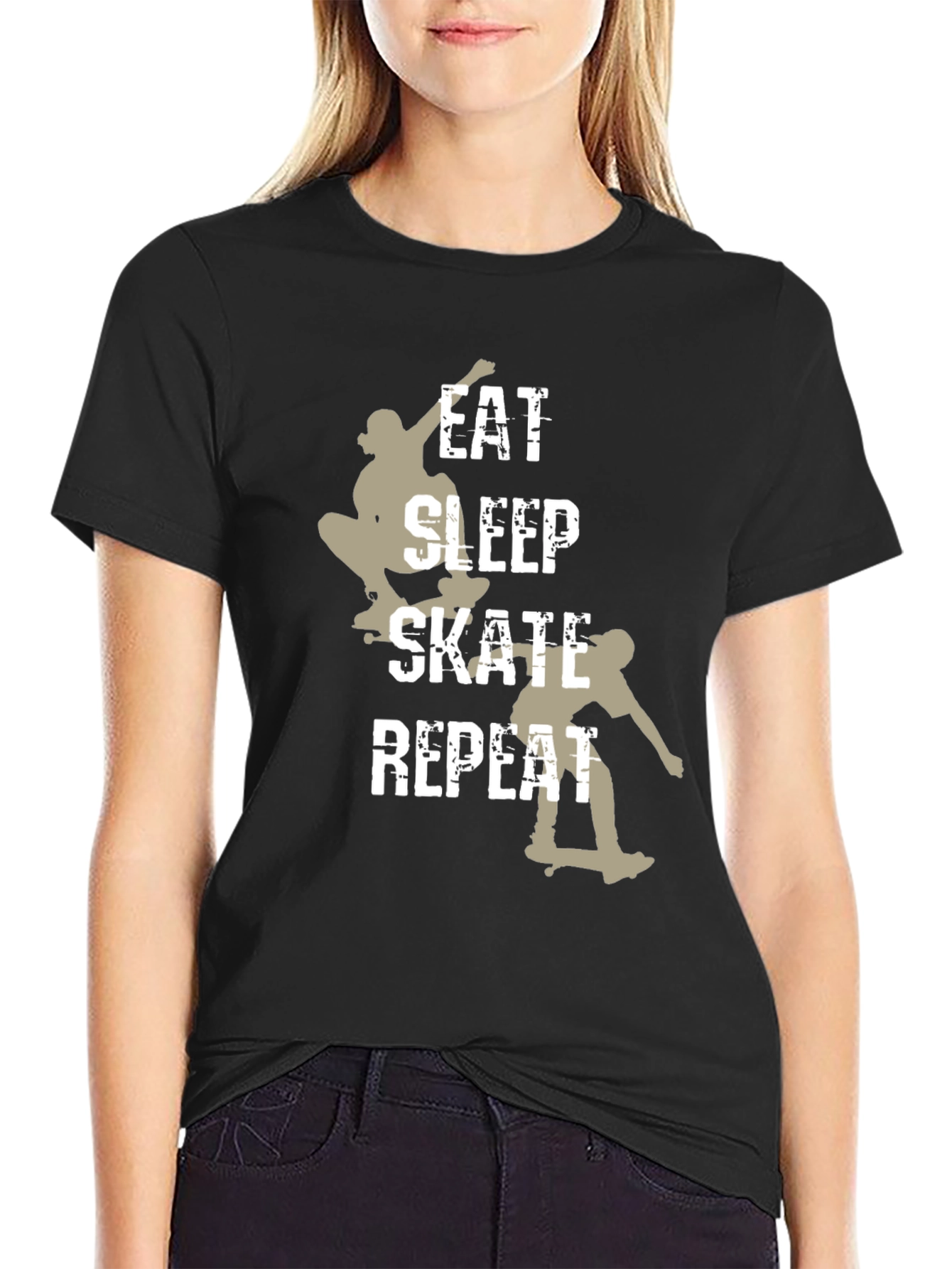 Eat Sleep Skate Repeat Graphic Tee