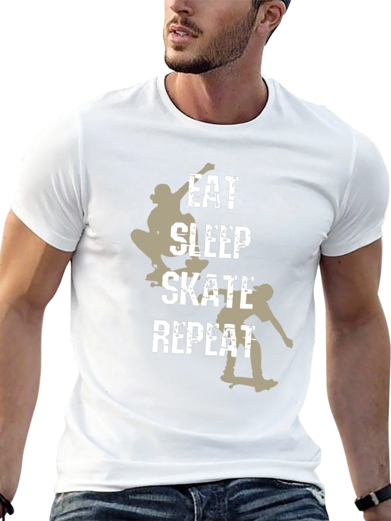 Eat Sleep Skate Repeat Graphic Tee