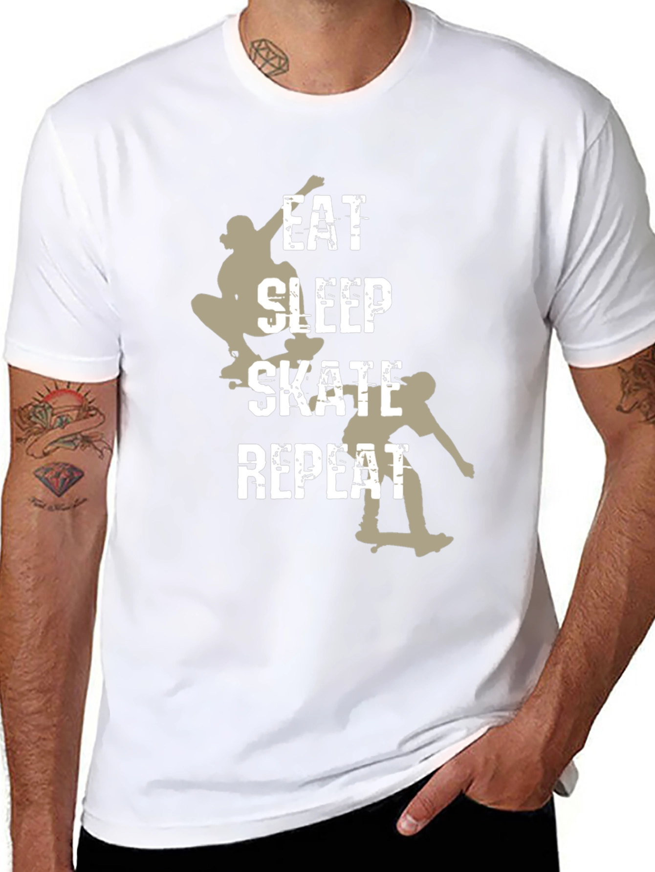 Eat Sleep Skate Repeat Graphic Tee
