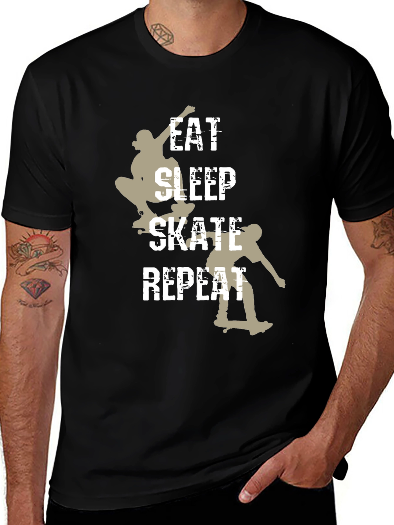 Eat Sleep Skate Repeat Graphic Tee