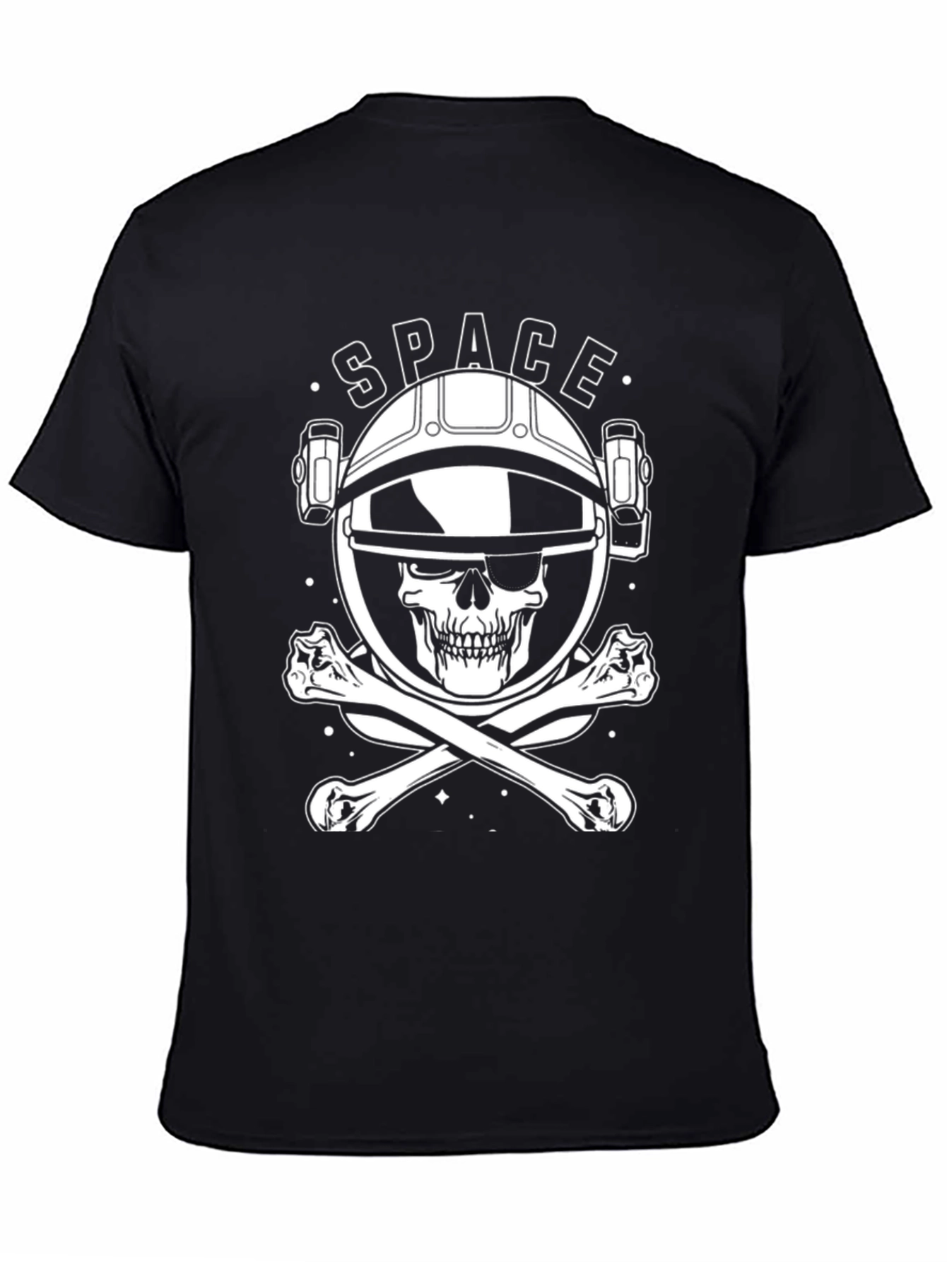 Space Skull T-Shirt - Astronaut Skeleton Design