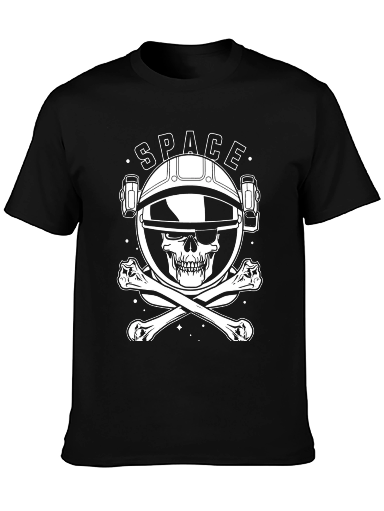 Space Skull T-Shirt - Astronaut Skeleton Design