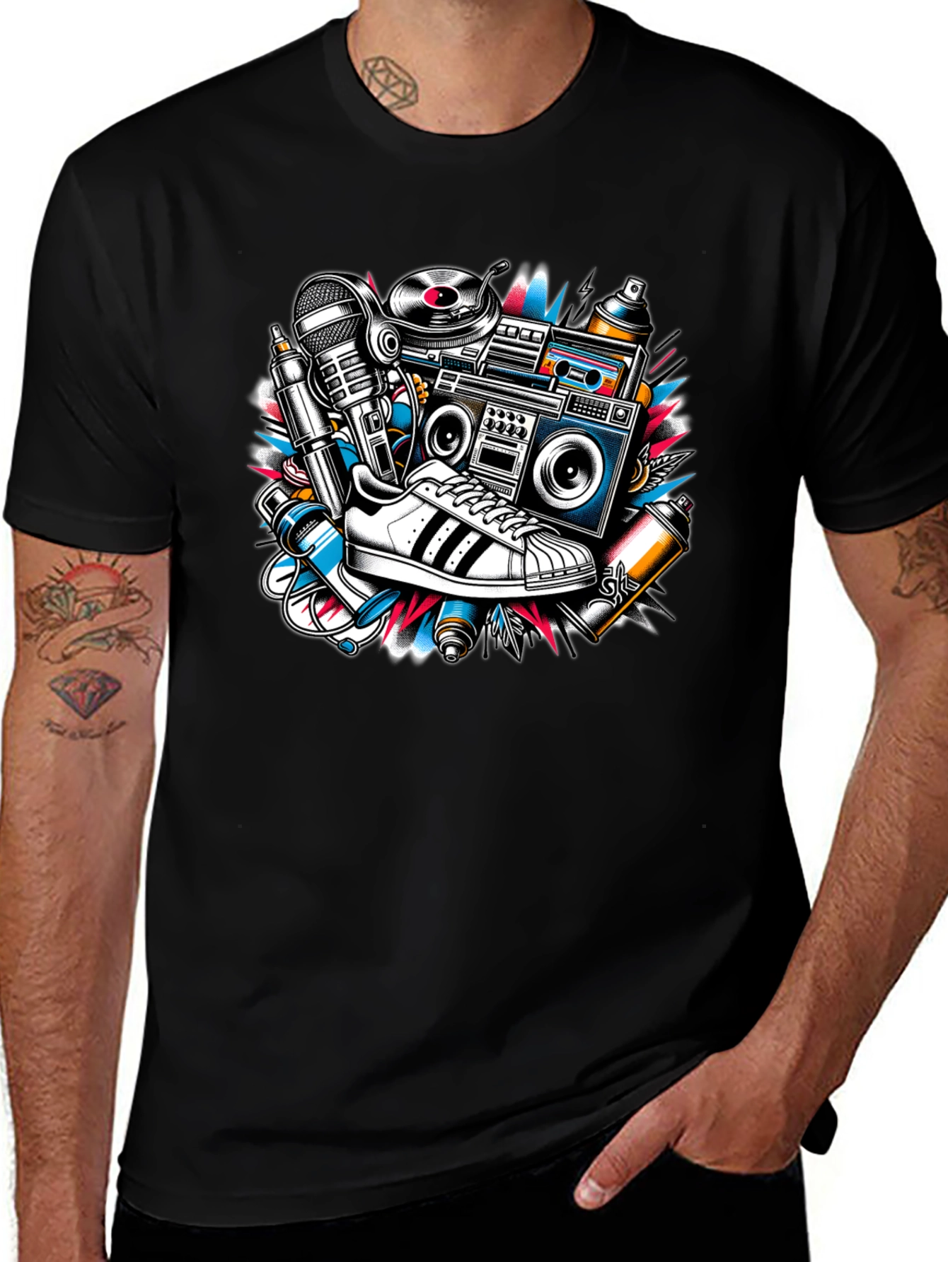 Retro Hip Hop Graphic Tee