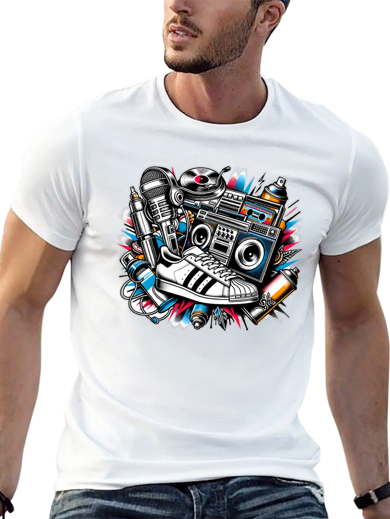 Retro Hip Hop Graphic Tee