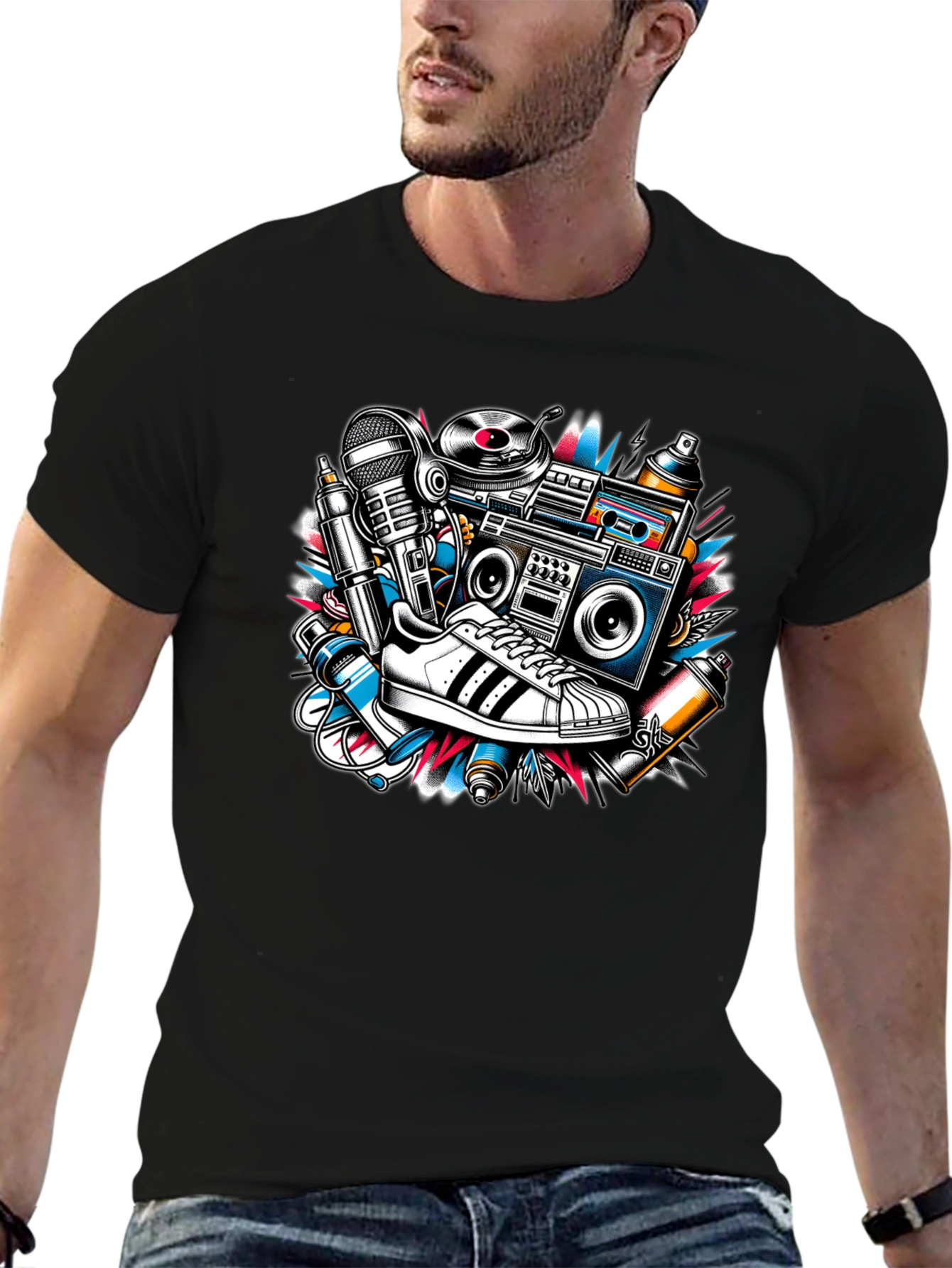 Retro Hip Hop Graphic Tee
