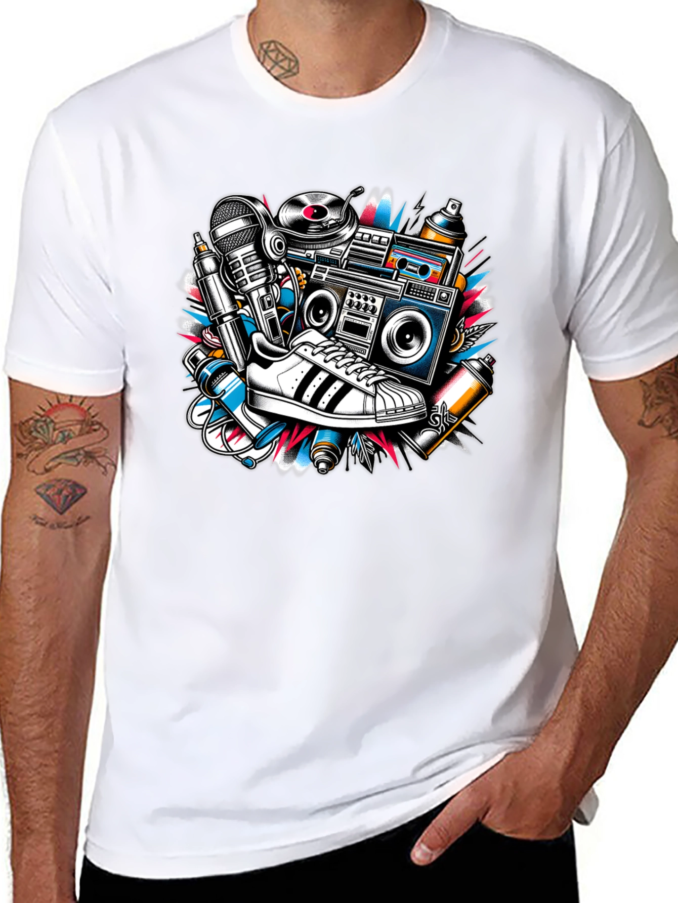 Retro Hip Hop Graphic Tee
