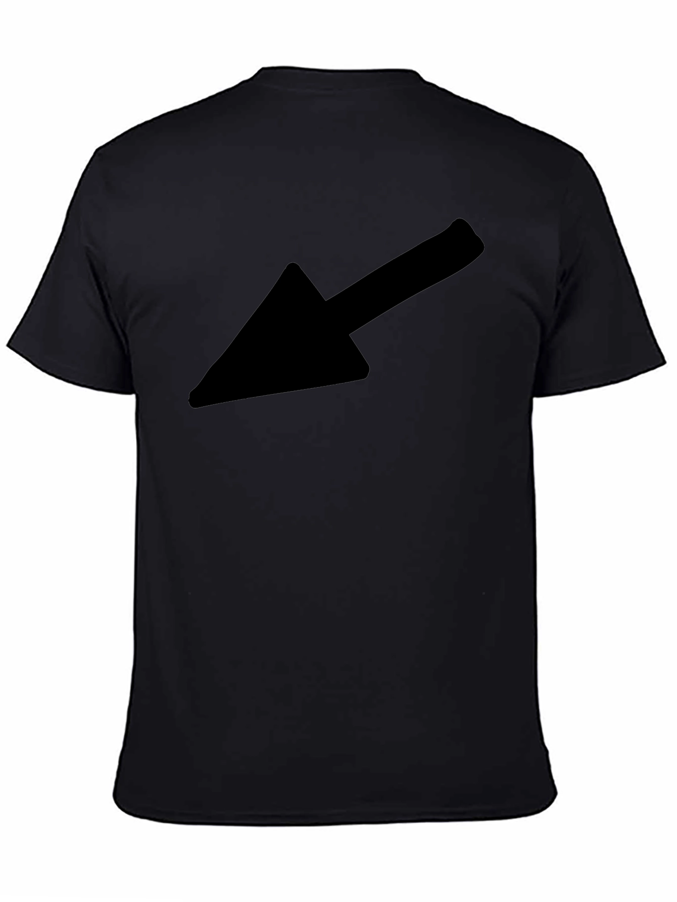 Black Arrow Graphic Tee - Stylish & Directional