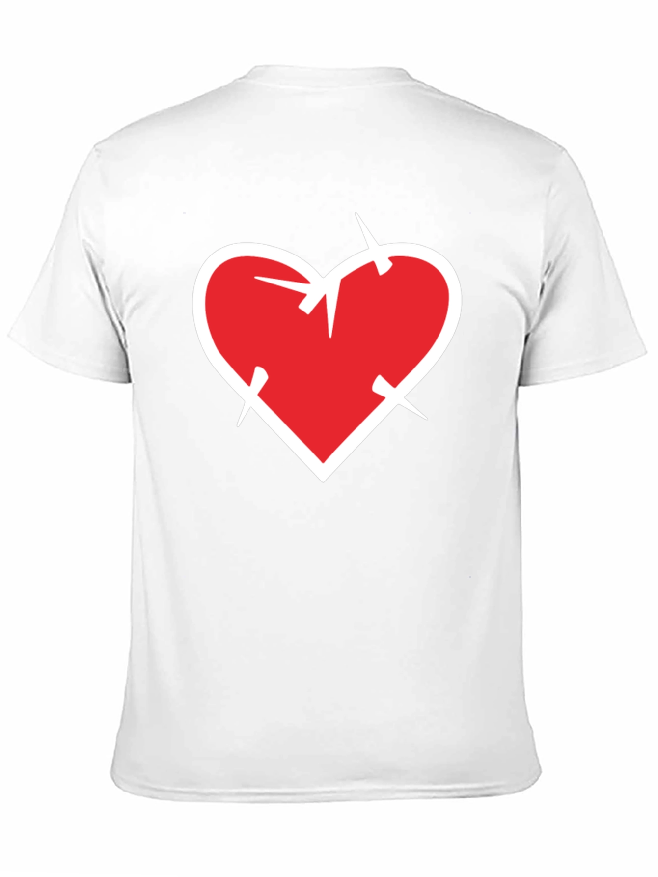Heart with Thorns Black T-Shirt