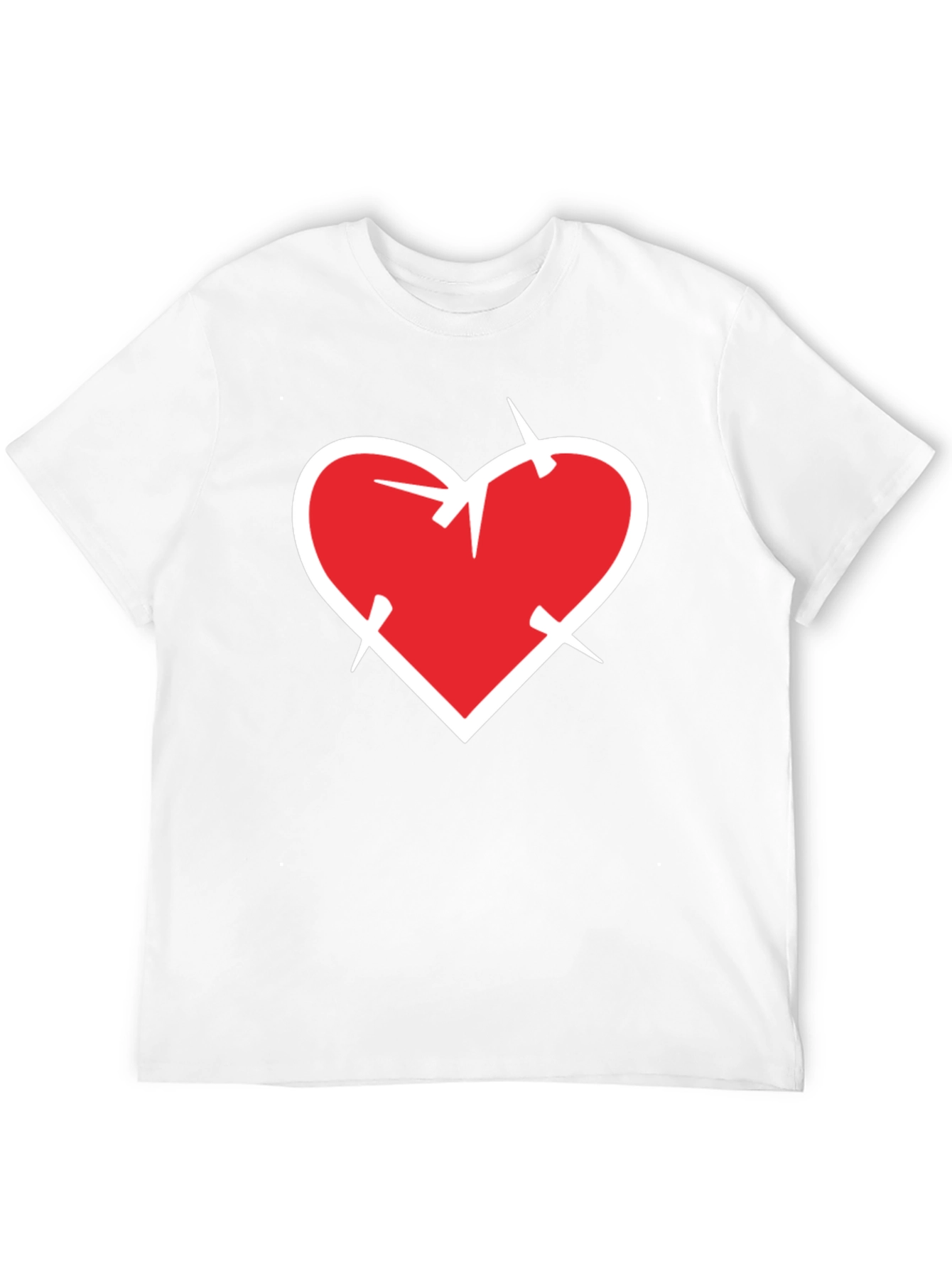 Heart with Thorns Black T-Shirt