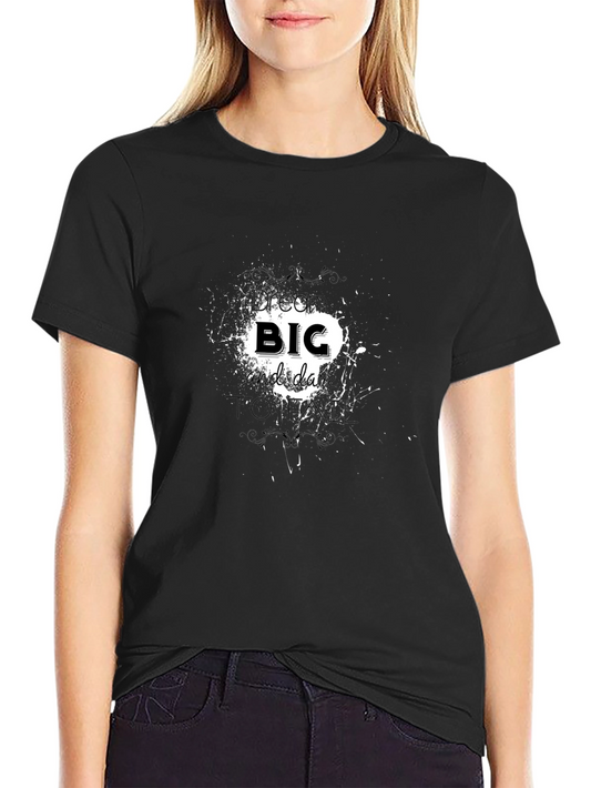 Bold Graphic Print Mens Black T-Shirt