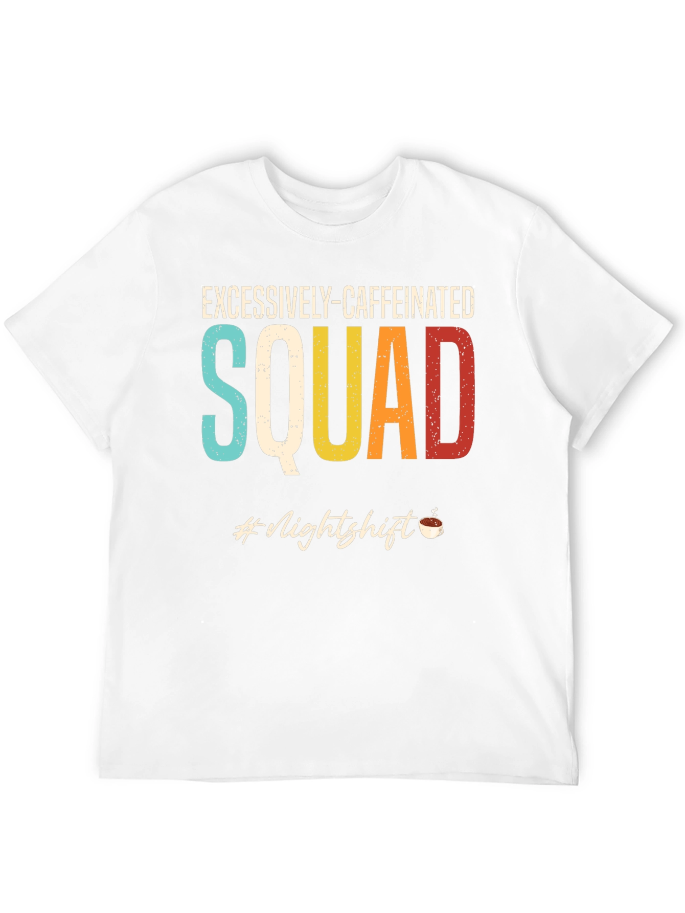 Excessively-Caffeinated Squad Black Graphic Tee